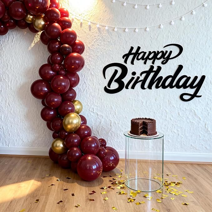 50pcs Burgundy Balloons, 12 Inch Maroon Balloons | Helium Quality - Image 6