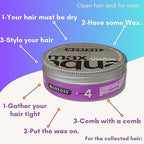 Morfose Max Aqua Hair Gel Wax with Shiny and Strong Flexible 4 Hold, Manage Flyaways, Braids, and Curls, Professional Hair Styling for Women and Men, Papaya Scent, 5.92 Fl. Oz, (max aqua)
