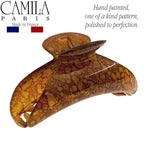 Camila Paris MP925 French Hair Clip for Women Thick Hair for Long Curly Wavy Hair, Girls Hair Claw Clips Jaw, Durable Styling Big Claw Clip for Thick Hair, Strong Hold No Slip Grip, Made in France