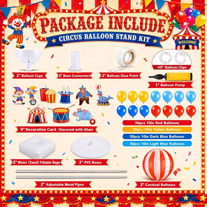 Gejoy 2 Set Carnival Balloon Column Stand Kit - Image 2