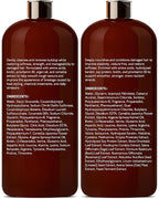 DEL SUR Hair Repair Shampoo and Conditioner Set | 16 fl oz Each | with Camellia Japonica, Amino Acids, Biotin & Argan Oil | Moisturizing Strength & Damage Repair for Dry, Damaged Hair