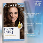 Clairol Nice'n Easy Permanent Hair Dye, 4G Dark Golden Brown Hair Color, Pack of 1