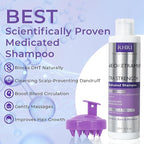 Anti Fungal Shampoo for Men & Women | Anti Dandruff, Medicated, Folliculitis Shampoo for Dry Scalp, Psoriasis, Ringworm | for Itchy, Flaky & Irritated Scalp | No Paraben & Sulphate | w/Scrubber Brush