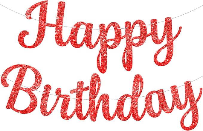 KatchOn Happy Birthday Banner For Birthday Decorations -10 Feet Pre Strung | by KatchOn