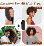Heated Cap for Deep Conditioning: Upgraded Extra Large 10-Level Fast Heating 3 Time Settings Hair Steamer Cap for Natural Black Hair Portable Thermal Steam Cap for Home Hair Treatment - Black