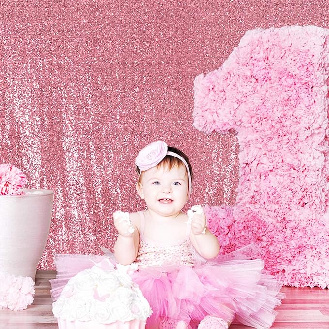 Poise3EHome 10FT x 10FT Sequin Photography Backdrop Curtain - Image 3