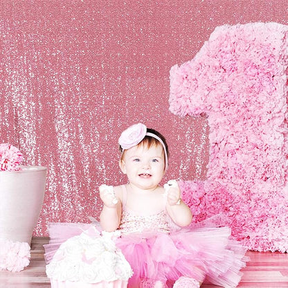 Poise3EHome 10FT x 10FT Sequin Photography Backdrop Curtain - Image 3