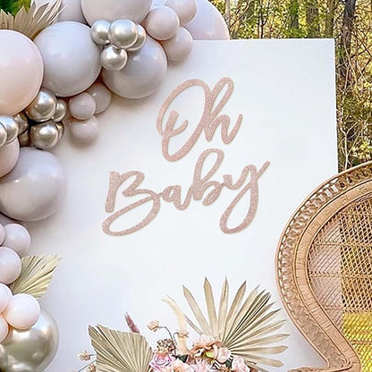 Oh Baby Sign for Baby Shower Backdrop by MASTRON