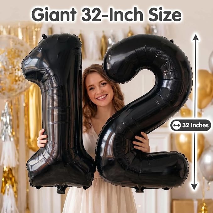 YPSelected 32 Inch Large Foil Helium Number Balloon Birthday Wedding Party 0-9 - Image 5