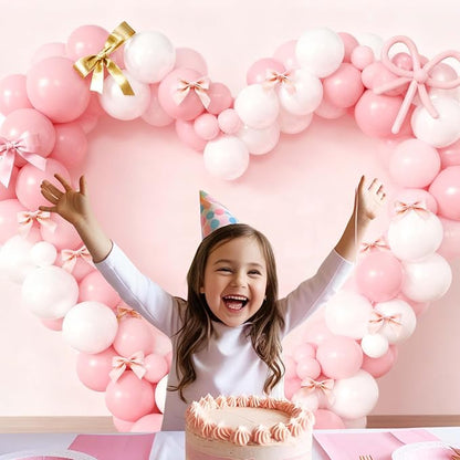 110pcs Coquette Pink Bow Balloon Garland Arch Kit - Image 6