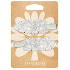 2PCS Rhinestone Hair Clips,Snap Hair Accessories,Decorative Hair Clips,Rhinestone Barrettes For Women Girls(SET22)