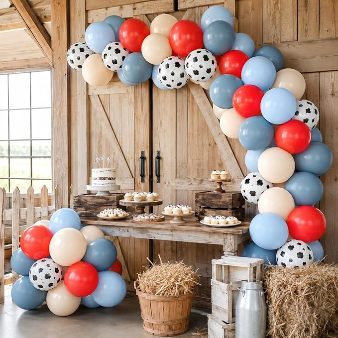 Red Blue Cow Balloons - Image 7