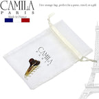 Camila Paris CP2381 French Hair Clip for Women, Small Narrow, Cristal, Girls Hair Claw Clips Jaw Fashion Durable and Styling Hair Accessories for Women, Strong Hold No Slip Grip, Made in France