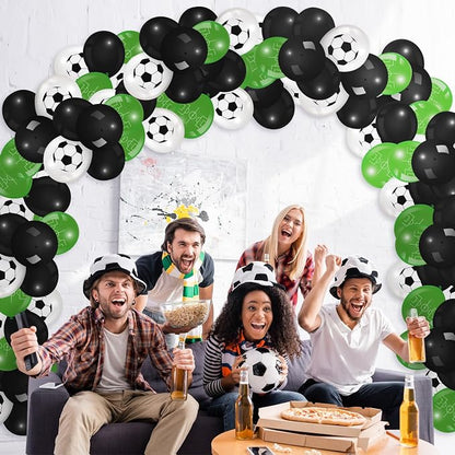 Censen 45 Pieces Soccer Balloons Party Decorations 12 Inch Soccer Latex Balloons - Image 7