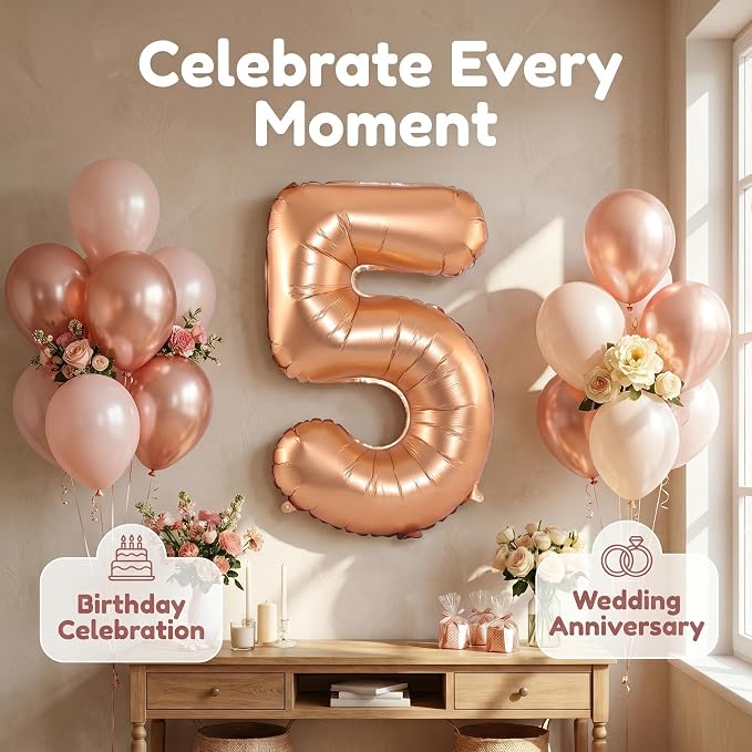 YPSelected 32 Inch Large Foil Helium Number Balloon Birthday Wedding Party 0-9 - Image 6