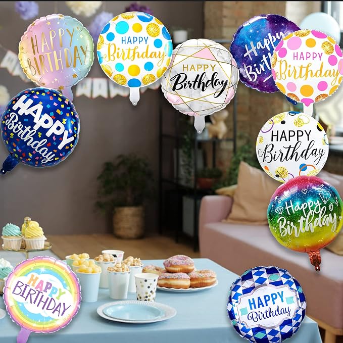 10 Pcs Happy Birthday Balloons - Image 4