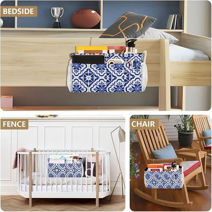 Bedside Caddy Hanging Bunk Bed Caddy Bed Organizer Hanging Pocket - Image 8