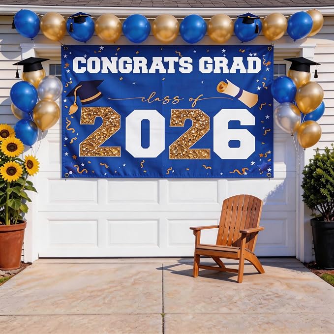 Graduation Decorations 2026 Large Outdoor Banner - Image 2