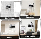Hair Dryer Holder, Hair Tool Organizer, Blow Dryer Hanger Wall Mount for Dryer Hook, Bathroom Space-Saving Blow Dryer Organizer, Curling Irons Storage Wall Mounted