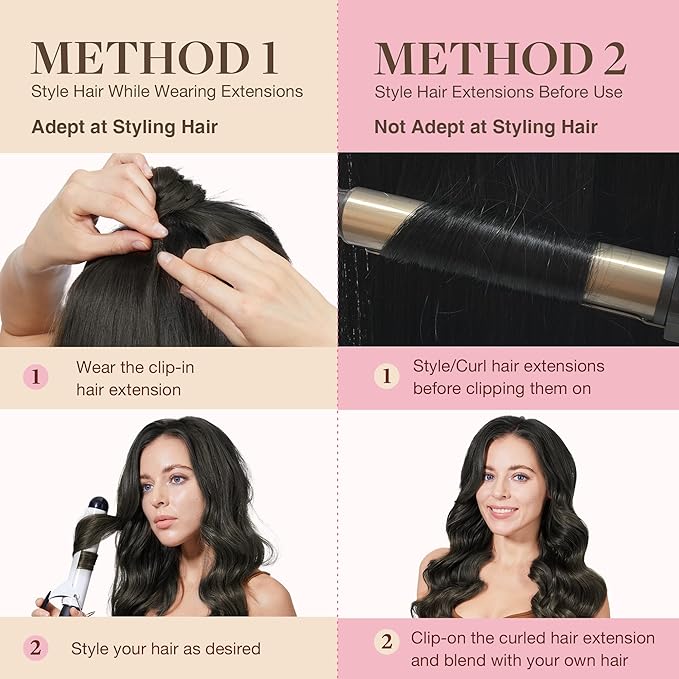GOO GOO Clip in Hair Extensions Real Human Hair, Remy Human Hair Extensions Clip ins for Women, Natural Human Hair, 22inch 110g 7Pcs, 1C Mocha Brown