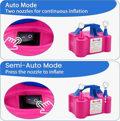 PCFING Balloon Pump Electric, Portable Balloons Inflator Blower Machine - Image 7