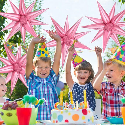 74 PCS Pearl Pink Star Balloons - Image 4
