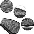 Blulu 3 Pcs Fleece Ear Warmers for Men Women Headband Cover Ear Muffs for Cold Weather Winter Running Cycling Ski