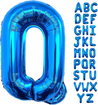 Lovoir 40 Inch Large Blue Letter Q Balloons Big Size Jumbo Mylar Foil Helium by Lovoir