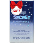 I DEW CARE Biotin Clarifying Dry Shampoo Limited Edition - Tap Secret Refill Set | With Black Ginseng, Non-aerosol, Formulated Without Benzene, Travel Size, Stocking Stuffers, Gift Set, 0.24 oz. x 2EA