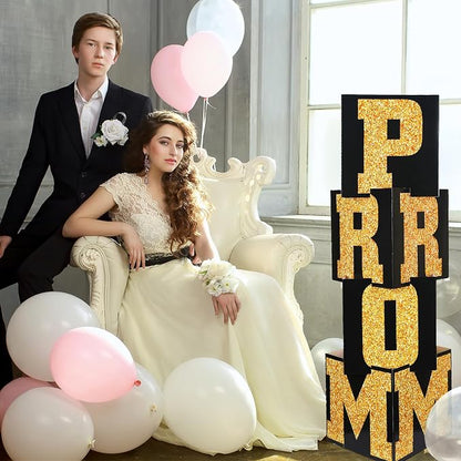Queekay 8 Pcs Prom Column Standup Photo Booth Decorations 2026 Prom Backdrop - Image 4