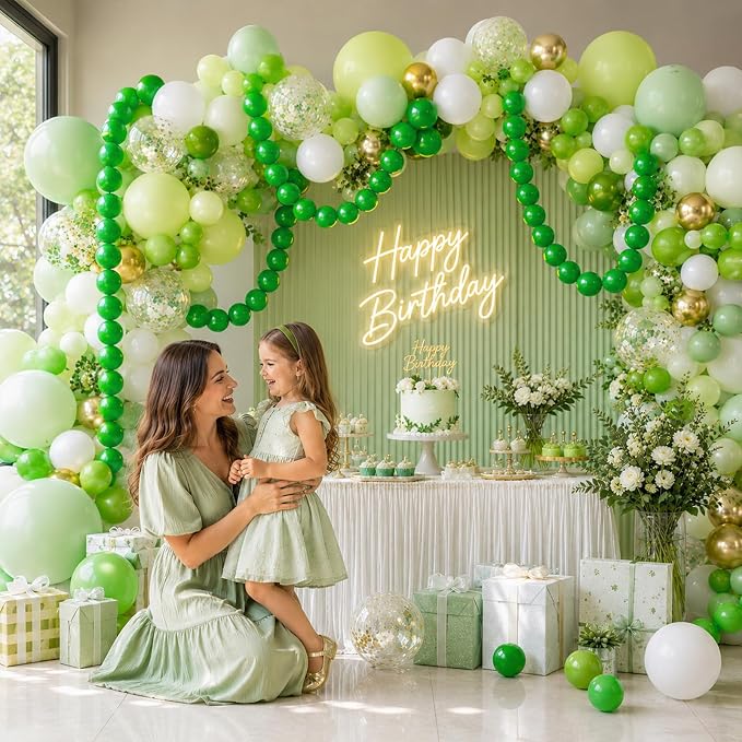 Govpy Green Linking Balloons, Wedding Birthday Baby Shower Graduation St. - Image 7