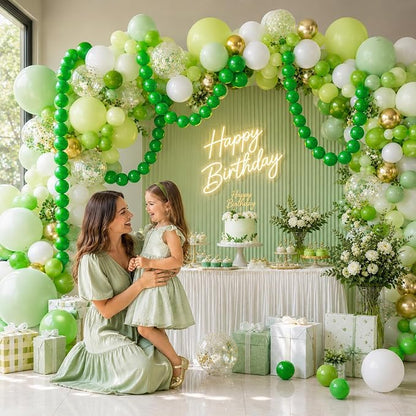 Govpy Green Linking Balloons, Wedding Birthday Baby Shower Graduation St. - Image 7