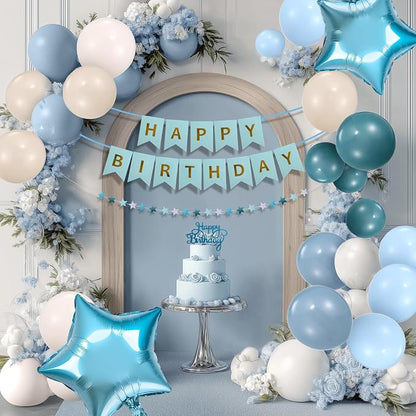 Blue Happy Birthday Party Decorations - Image 5