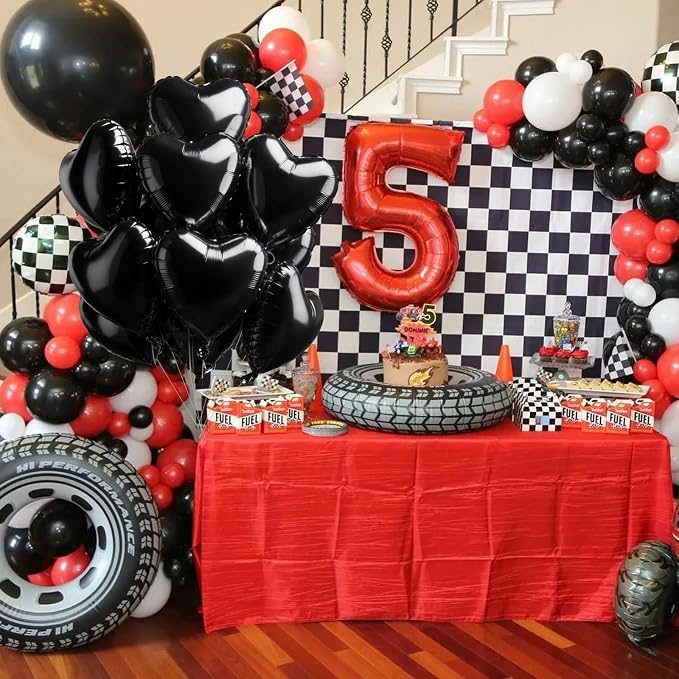 TONIFUL 15 Pcs Black Heart Balloons 18 Inch Heart Shape Foil Mylar Balloon | - Image 5