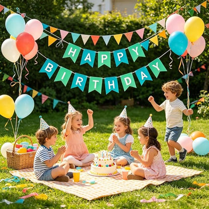 Happy Birthday Banner Birthday Party Supplies - Image 3