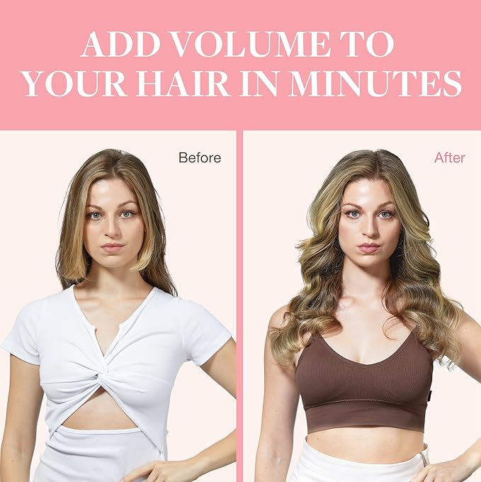 GOO GOO Clip in Hair Extensions Real Human Hair, Remy Human Hair Extensions Clip ins for Women, Natural Human Hair, 22inch 120g 7Pcs, 3/8/613 Balayage Walnut Brown to Ash Brown and Bleach Blonde