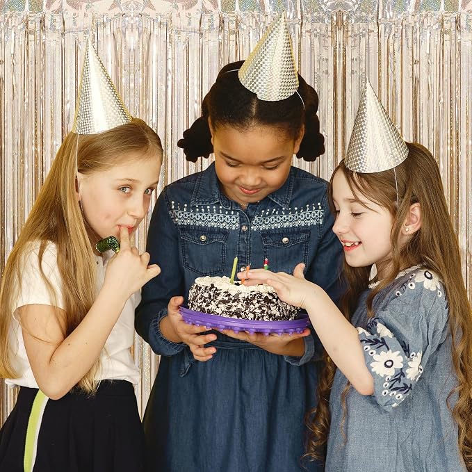5 Pack Champagne Foil Curtain Backdrop 3.2ft x 9.8ft Metallic Tinsel Foil - Image 6