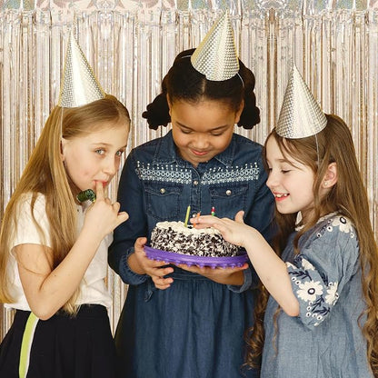 5 Pack Champagne Foil Curtain Backdrop 3.2ft x 9.8ft Metallic Tinsel Foil - Image 6