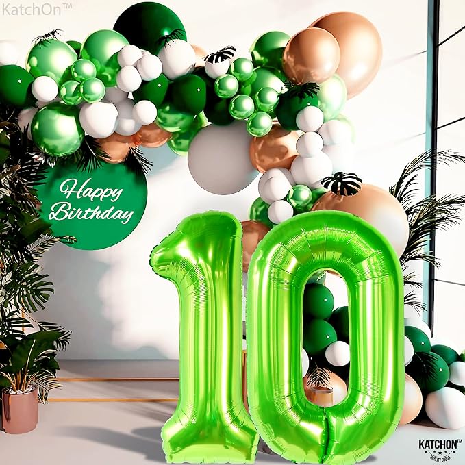 KatchOn Green number 10 balloon 40 Inch - Image 6