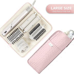 Hot Tools Organizer Heat Resistant Mat Case Hair Tools Holder Travel Bag Portable Hair Styling Tools Cover Pouch for Curling Iron,Flat Iron,Hair Straightener (Pink)