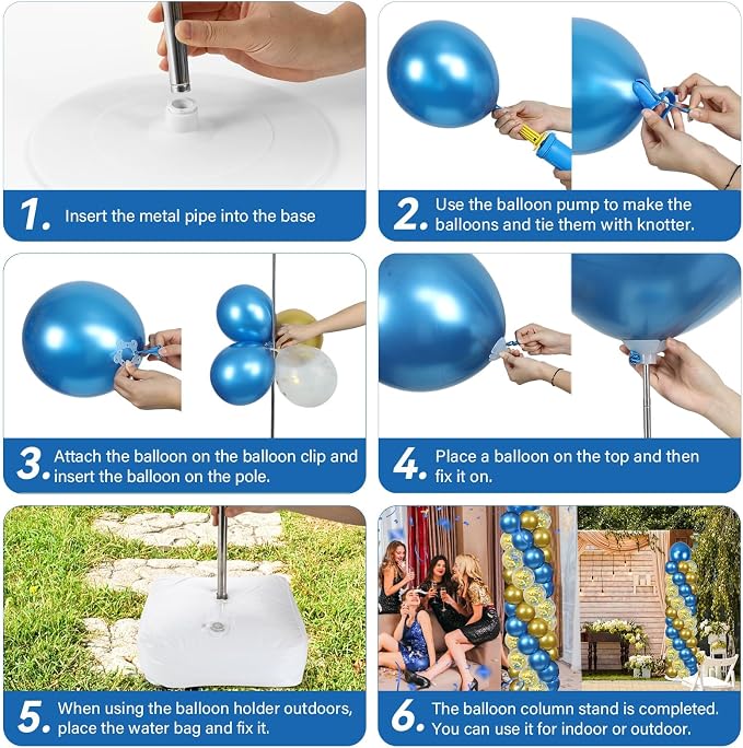 2 Sets Adjustable Balloon Column Stand Kit - Image 5