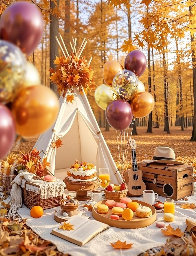 Fall Thanksgiving Party Balloons, Autumn Balloons Decorations | 50Pcs 12 Inch - Image 2