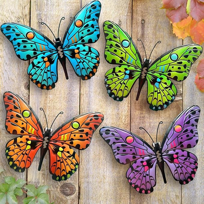 Metal Butterfly Wall Decor by Daogtc