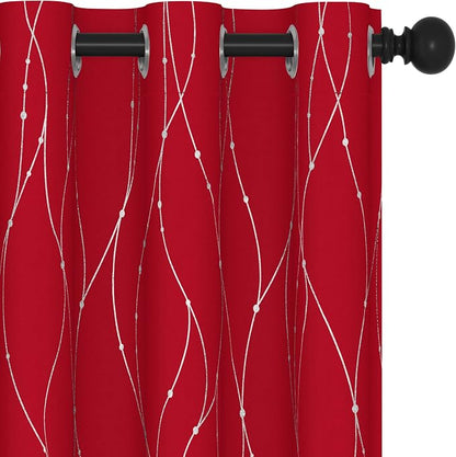 Deconovo Living Room Curtains 54 Inches Long, Thermal Insulated, Room Darkening - Image 2
