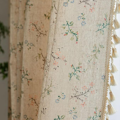 ENJOYBRIDAL Floral Bedroom Curtains 84 Inch Length 2 Panels Set Farmhouse Semi by ENJOYBRIDAL