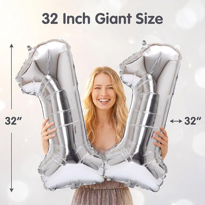 YPSelected 32 Inch Large Foil Helium Number Balloon Birthday Wedding Party 0-9 - Image 4