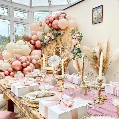 Boho Balloon Arch Kit 158pcs Dusty Rose Balloon Garland Dusty Pink Nude Brown - Image 6