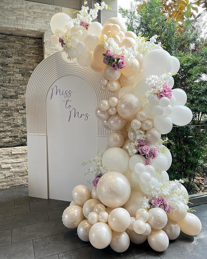 118Pcs Pearl Balloon Garland Arch Kit - Image 7