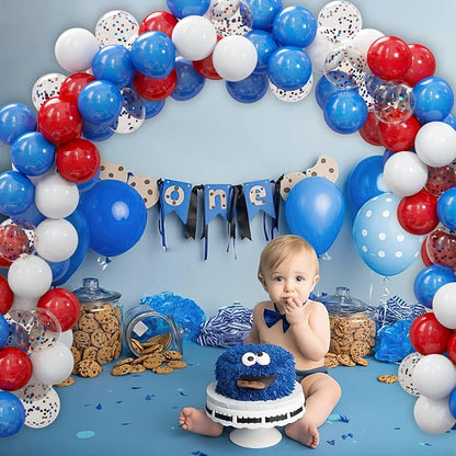 62Pcs Red White and Blue Balloons Kit - Image 6