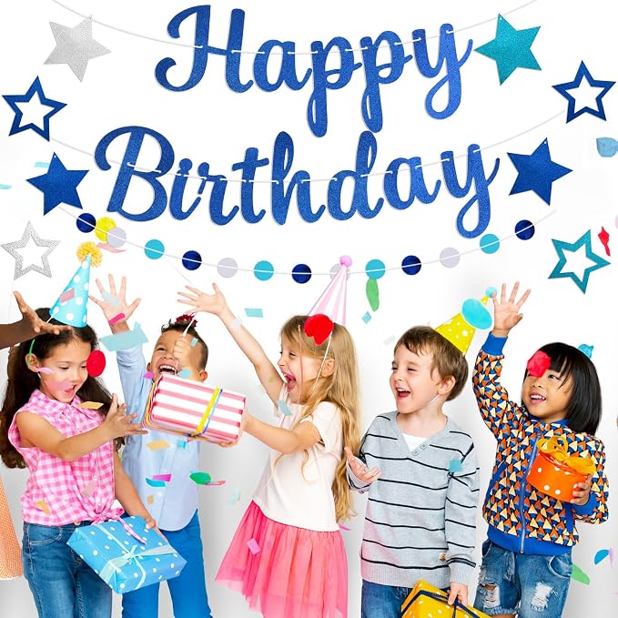 Pre-Strung Happy Birthday Banner, NO DIY Party Decorations | Birthday Party - Image 6